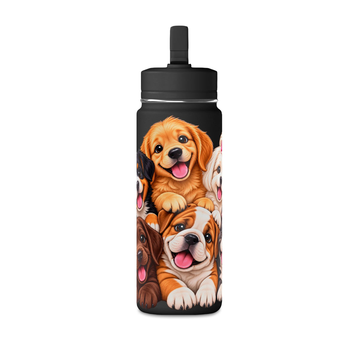 Dog Lover Water Bottle – 20oz Puppy Pack Design