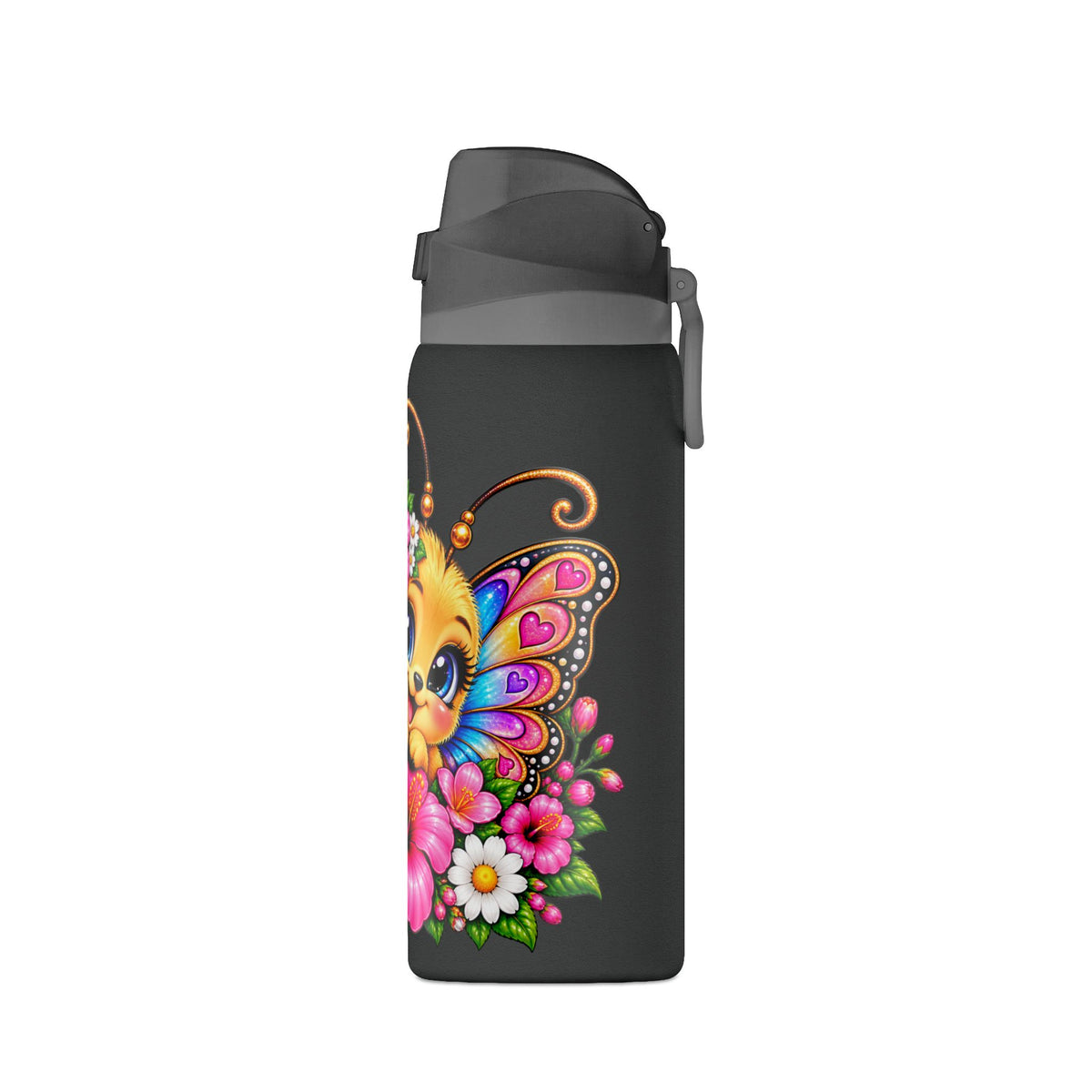 Floral Butterfly Insulated Water Bottle 32oz