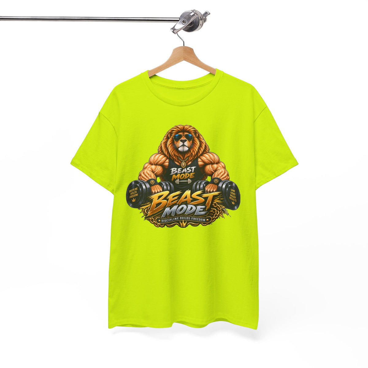 Beast Mode Lion T-Shirt — Workout Gym Fitness Tee