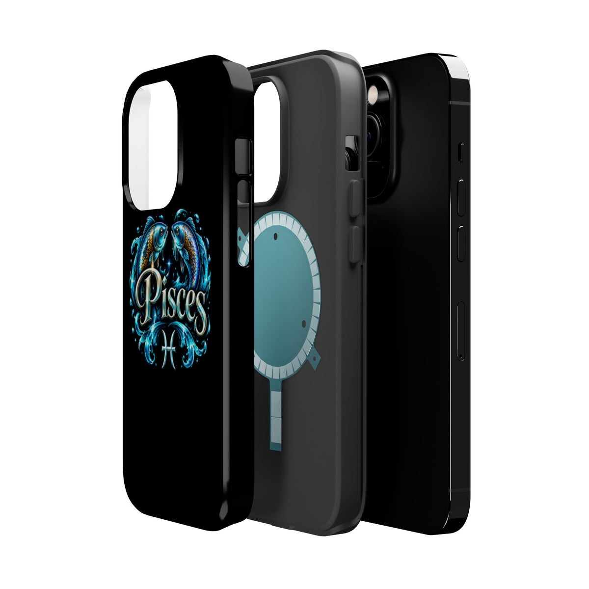 Pisces Magnetic Impact-Resistant Phone Case — Zodiac Fish Astrology Design