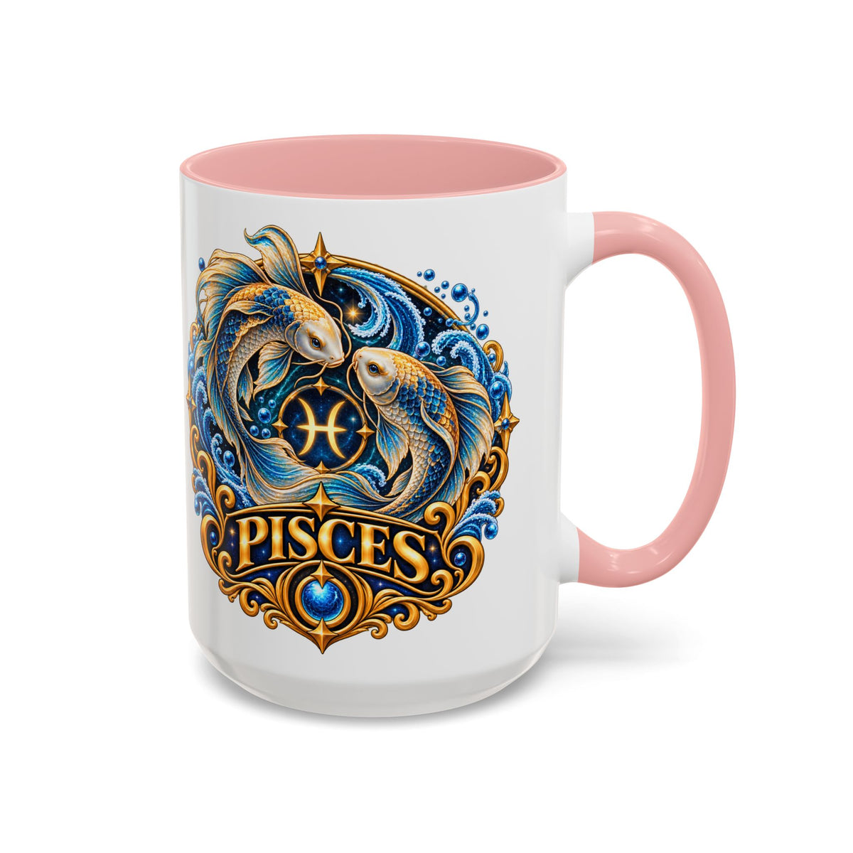 Pisces Zodiac Coffee Mug — Decorative Accent Astrology Mug (11/15oz)