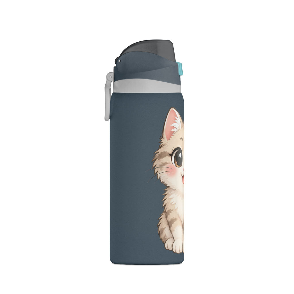 32oz Insulated Water Bottle – Cute Kitten Design