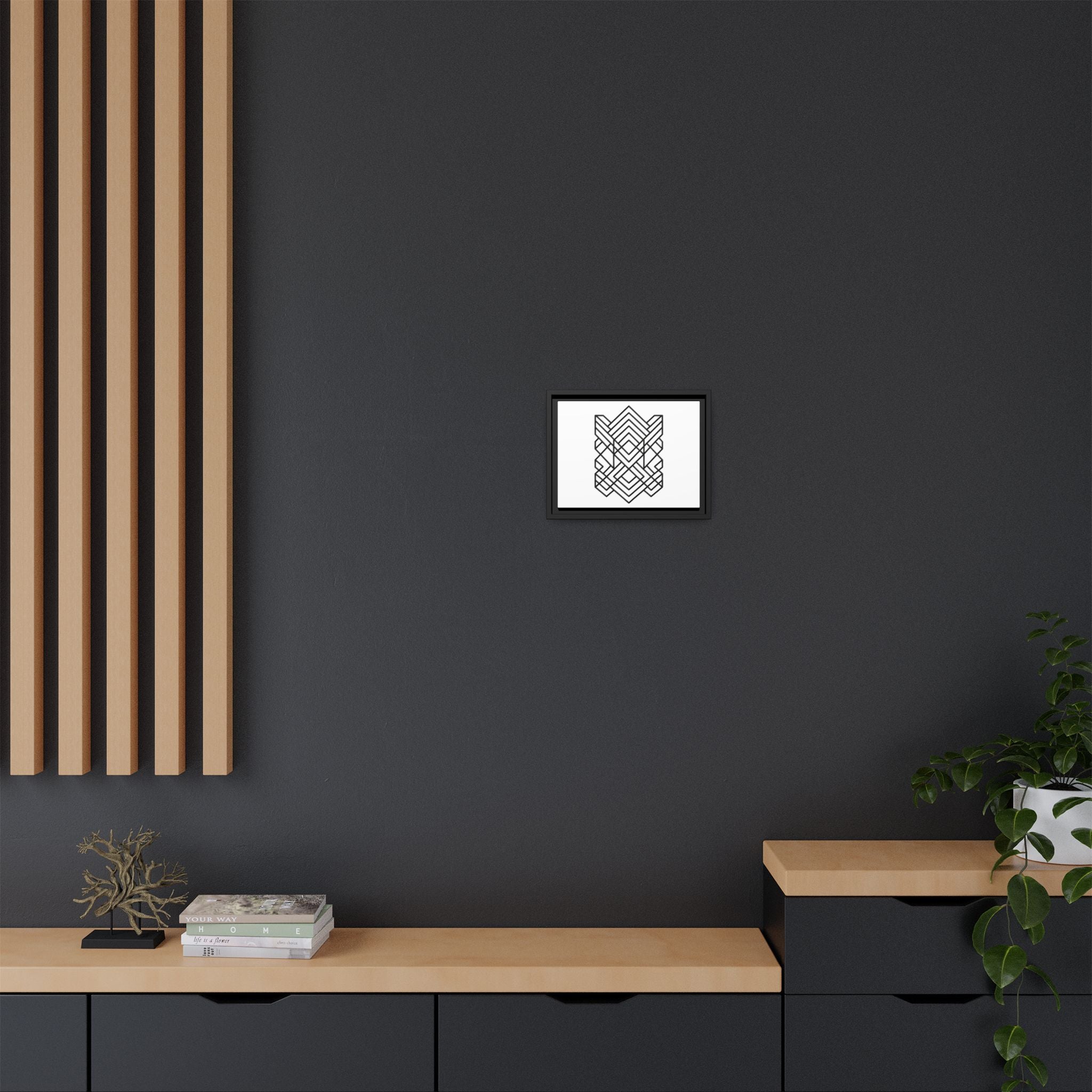 Framed Geometric Art Canvas