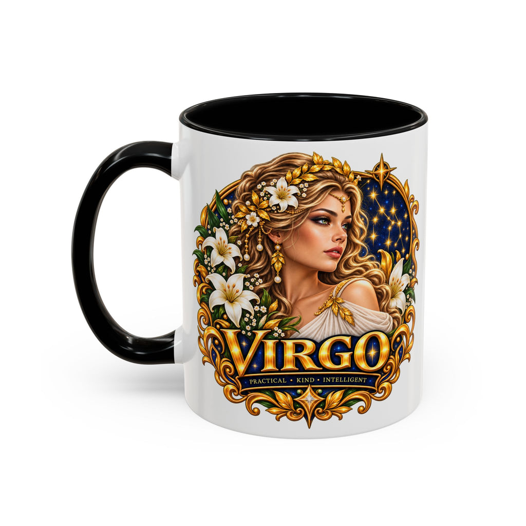 Virgo Zodiac Coffee Mug — Astrology Gift Mug (11/15oz)