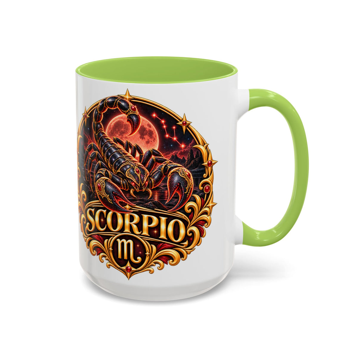 Scorpio Zodiac Coffee Mug — Bold Scorpion Astrology Design (11/15oz)
