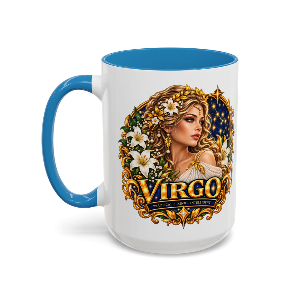 Virgo Zodiac Coffee Mug — Astrology Gift Mug (11/15oz)