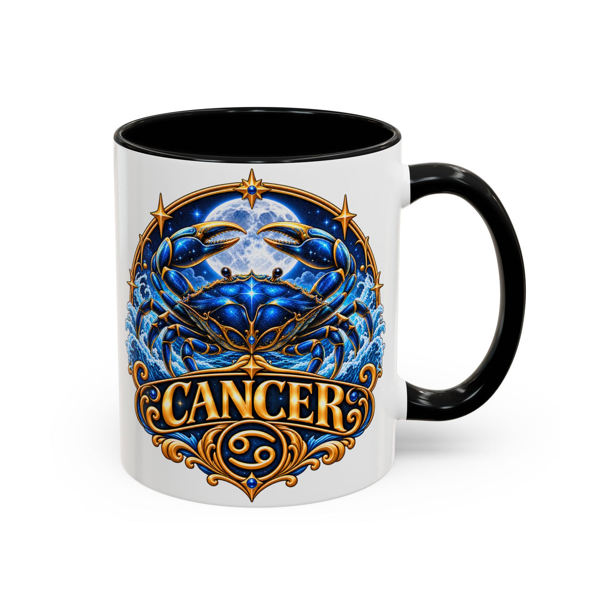 Cancer Zodiac Coffee Mug — Astrology Crab Horoscope Gift (11/15 oz)