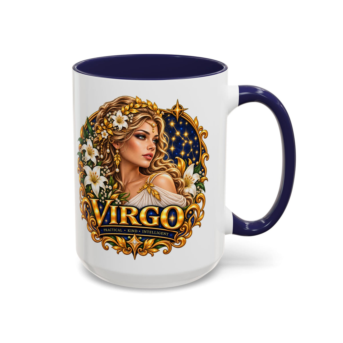 Virgo Zodiac Coffee Mug — Astrology Gift Mug (11/15oz)