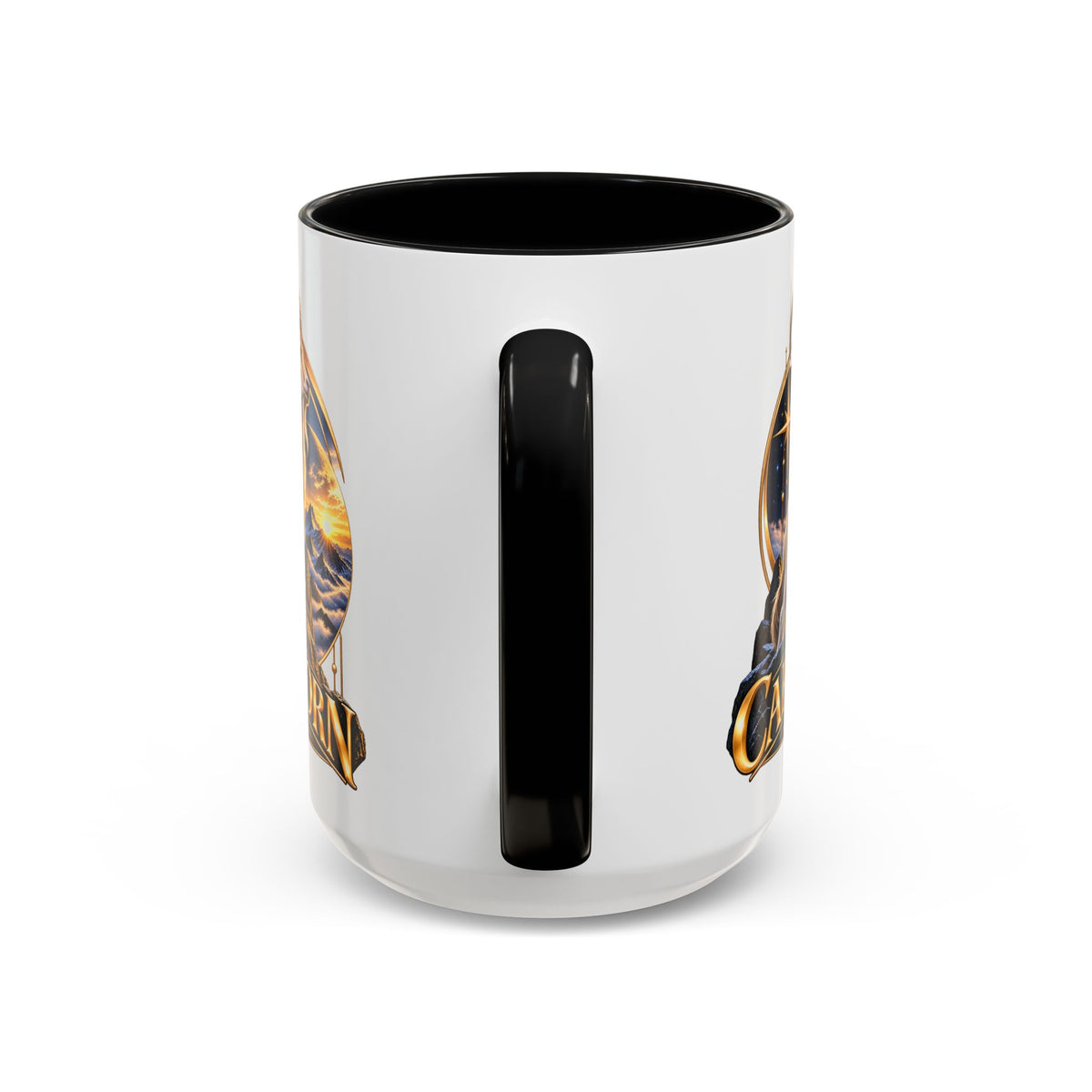 Capricorn Zodiac Coffee Mug — Astrological Goat Accent Mug (11/15oz)