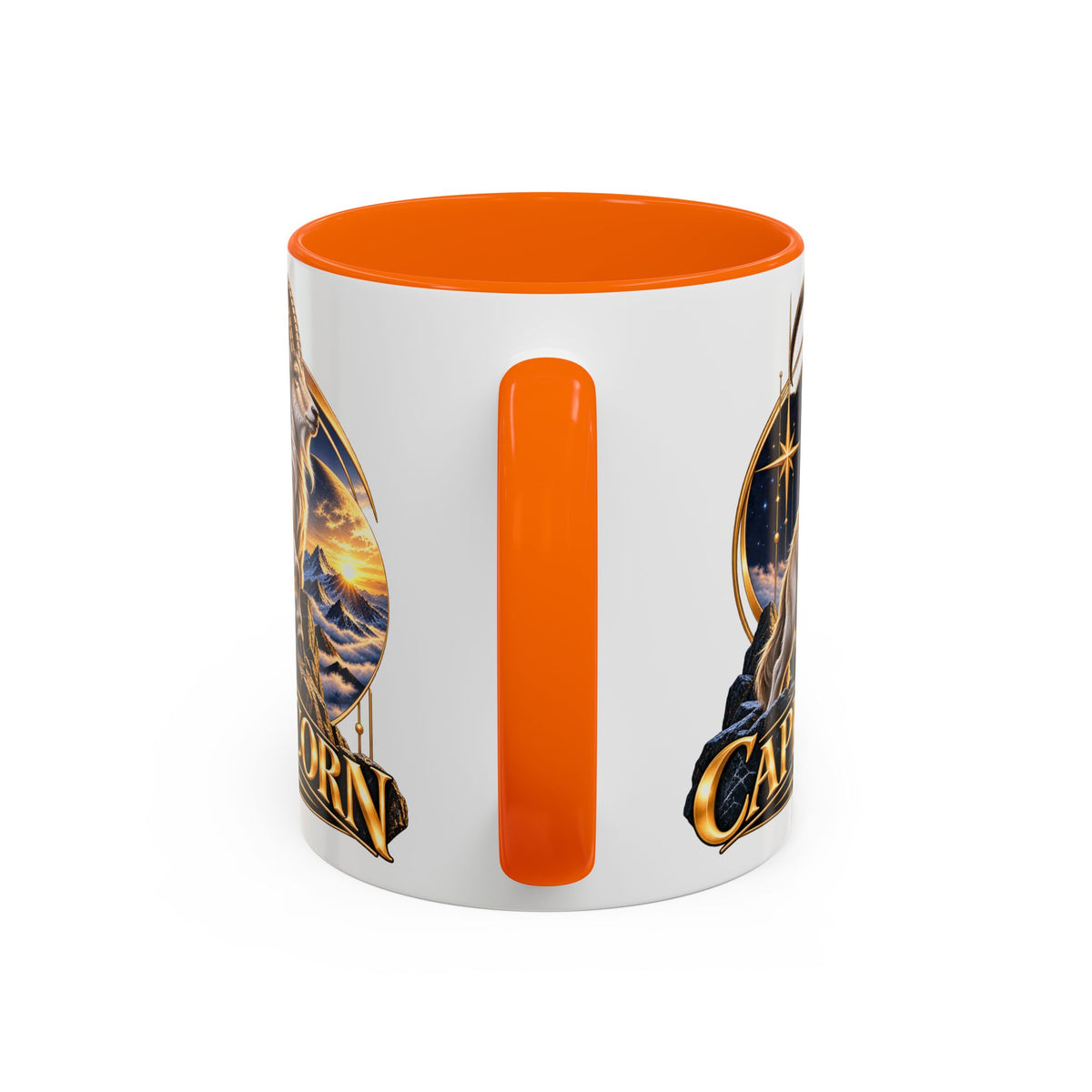 Capricorn Zodiac Coffee Mug — Astrological Goat Accent Mug (11/15oz)
