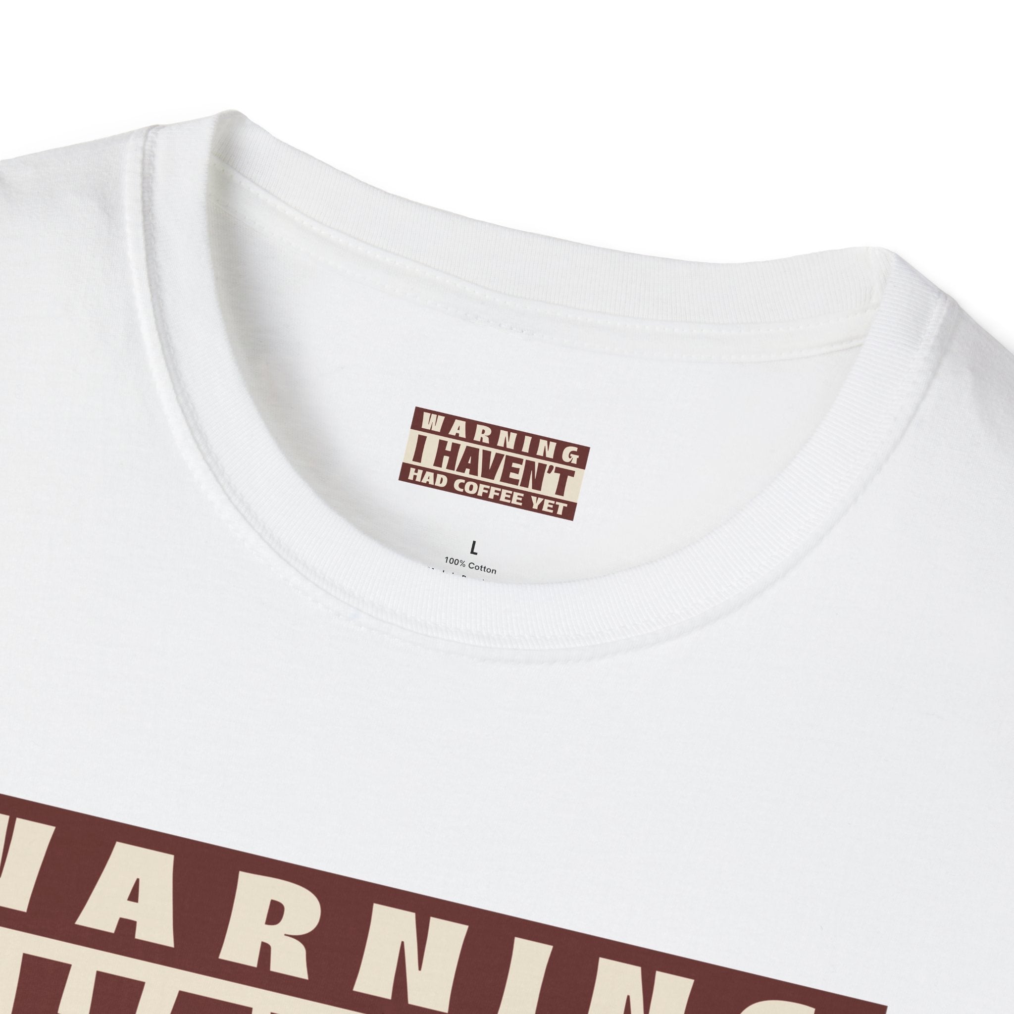 Funny Coffee Warning T-Shirt, Gift for Coffee Lovers, Casual Wear