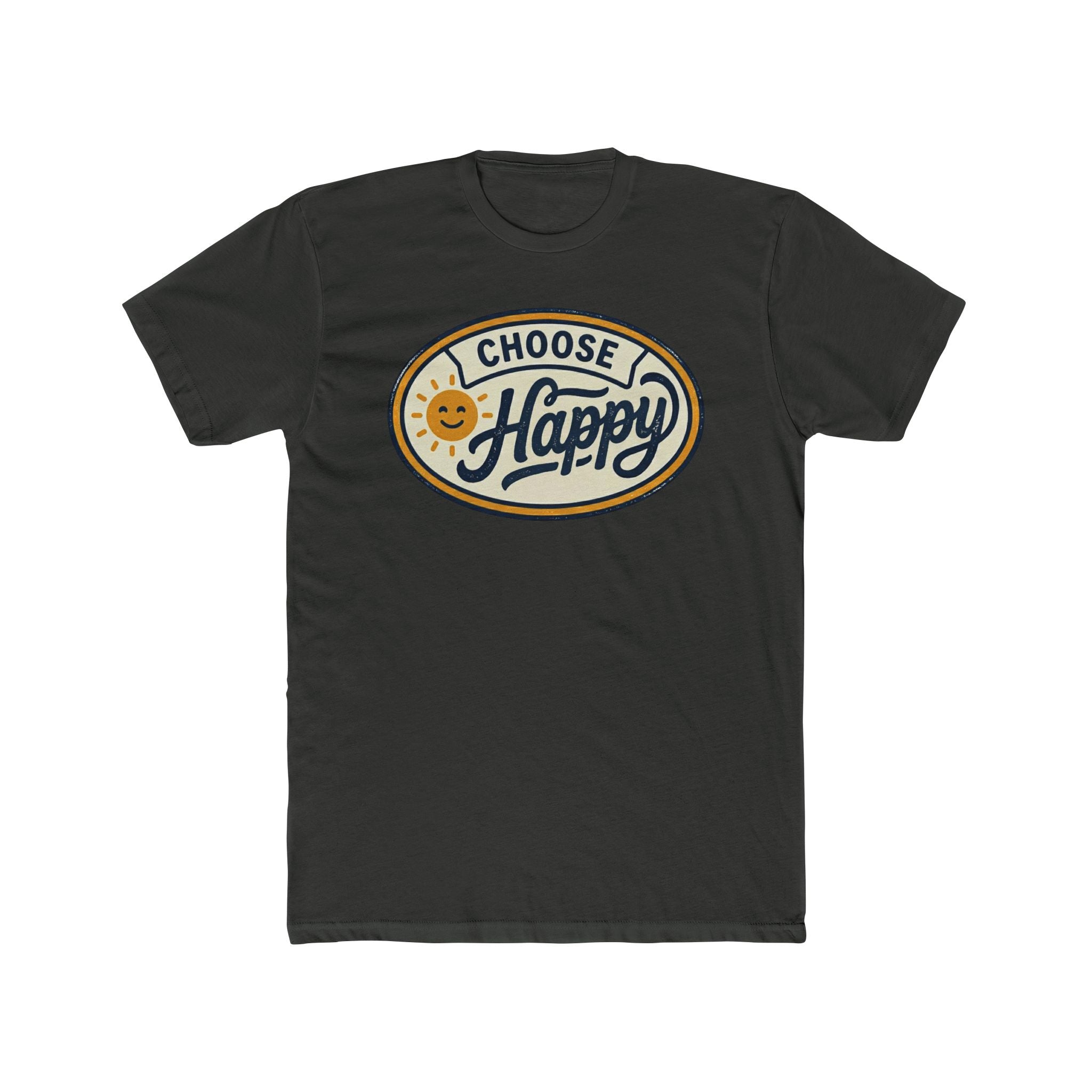 Choose Happy T-Shirt – Retro Smiley Graphic Tee