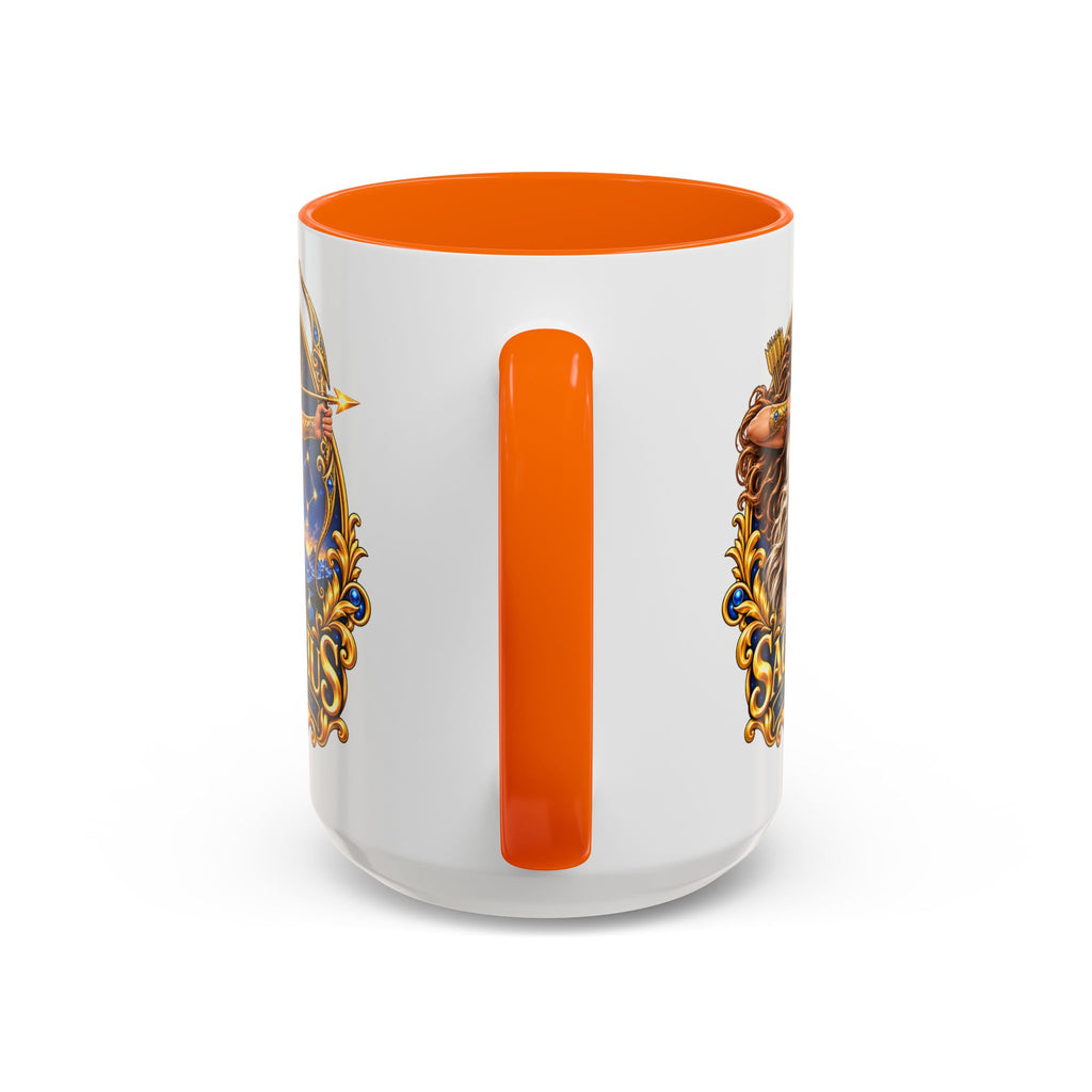 Sagittarius Accent Coffee Mug — Zodiac Archer Design (11/15oz)