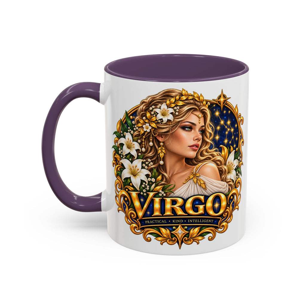 Virgo Zodiac Coffee Mug — Astrology Gift Mug (11/15oz)