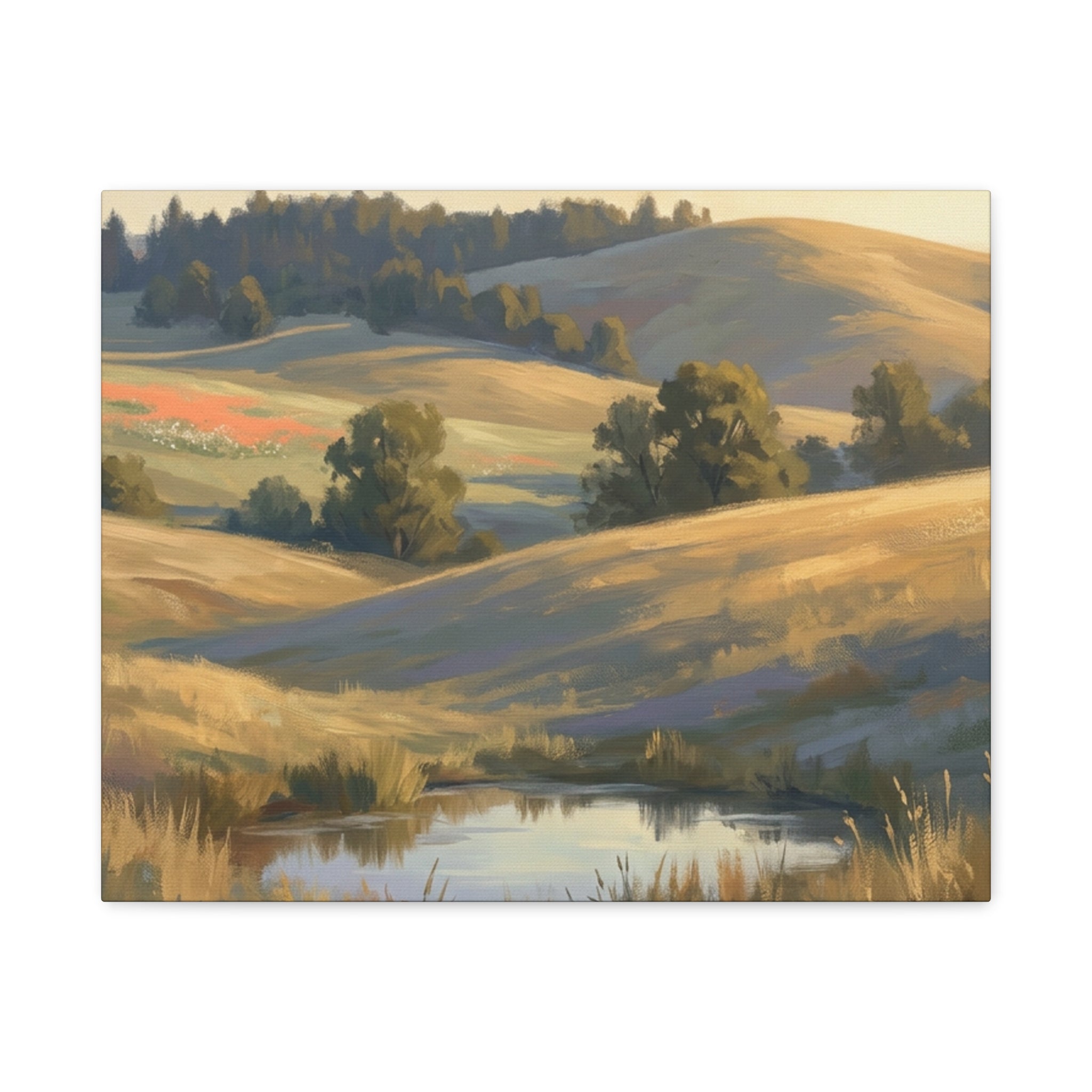 Coastal Cliff Canvas Wall Art — Lone Pine Seascape Matte Stretched Print