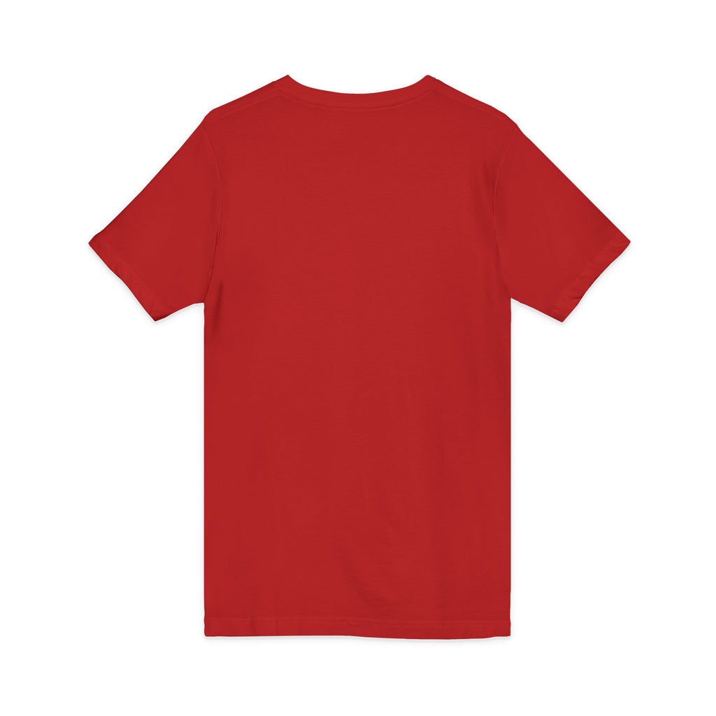 V-Neck Tee — Colorful Brushstroke Quote "To Avoid Criticism Say Nothing, Do Nothing, Be Nothing"