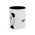 Just Give Me My Coffee!!! Accent Mug — Panda Coffee Lover Gift (11/15oz)