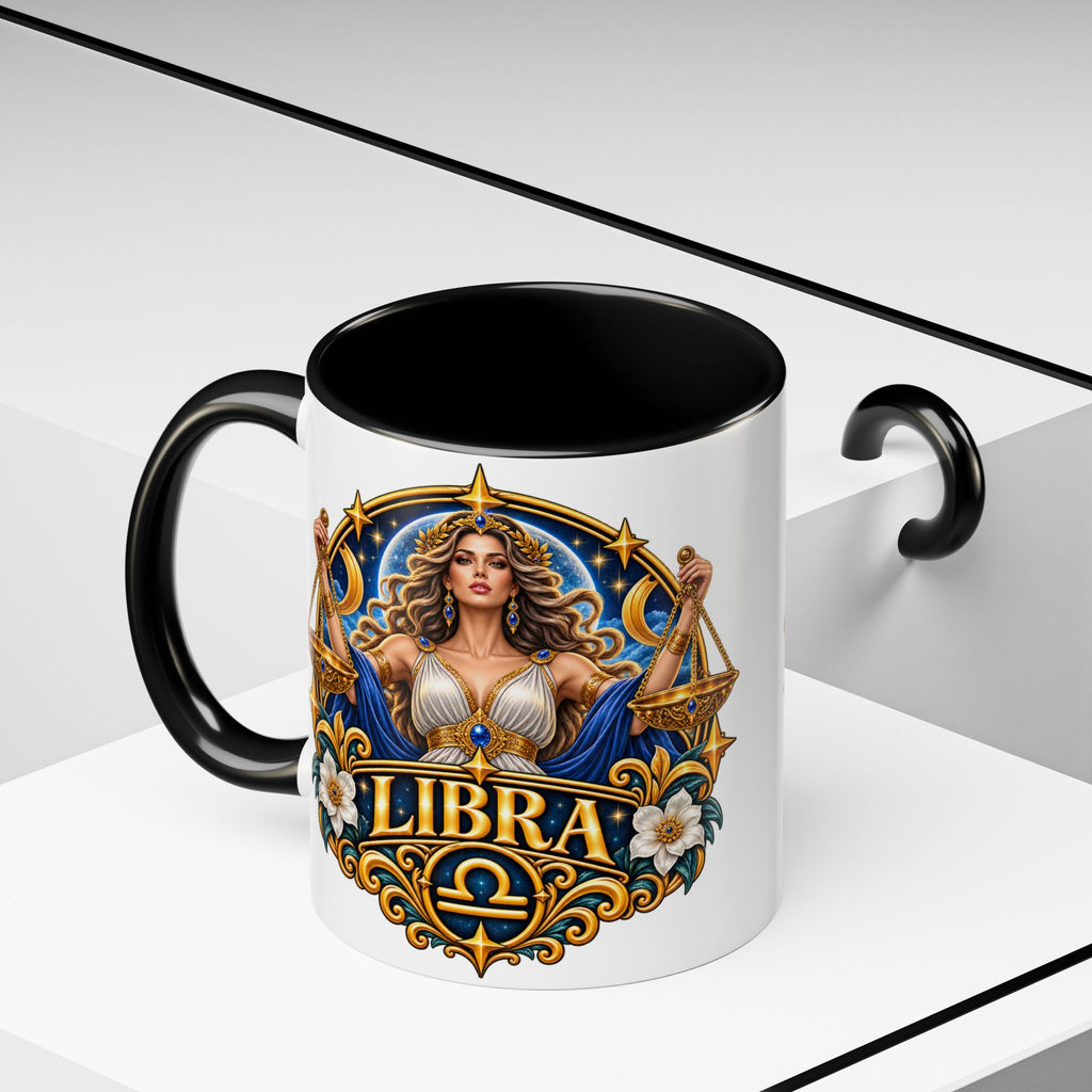 Libra Zodiac Coffee Mug – Elegant Horoscope Astrology Gift (11/15oz)