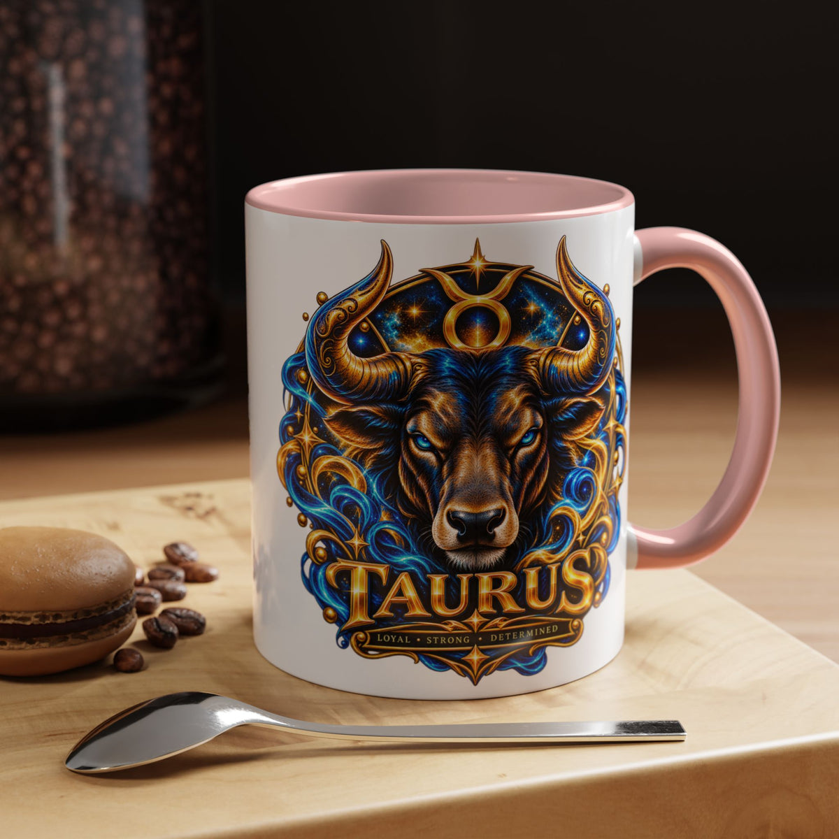 Taurus Coffee Mug — Zodiac Bull Accent Mug (11/15oz)