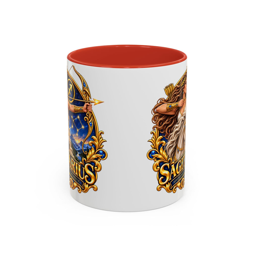 Sagittarius Accent Coffee Mug — Zodiac Archer Design (11/15oz)
