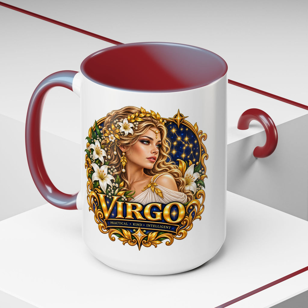 Virgo Zodiac Coffee Mug — Astrology Gift Mug (11/15oz)