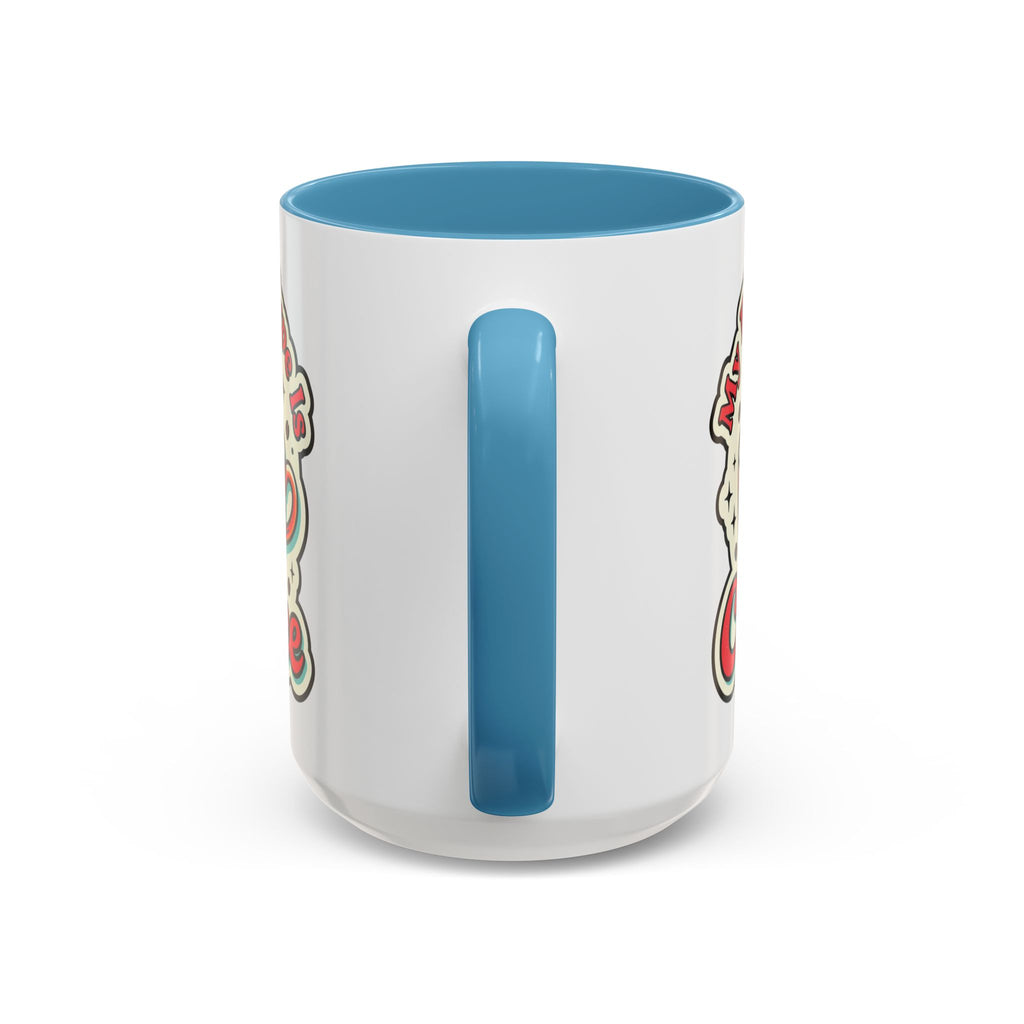Coffee Mug - "My Blood Type Is Coffee" Accent Ceramic Mug (11oz & 15oz)