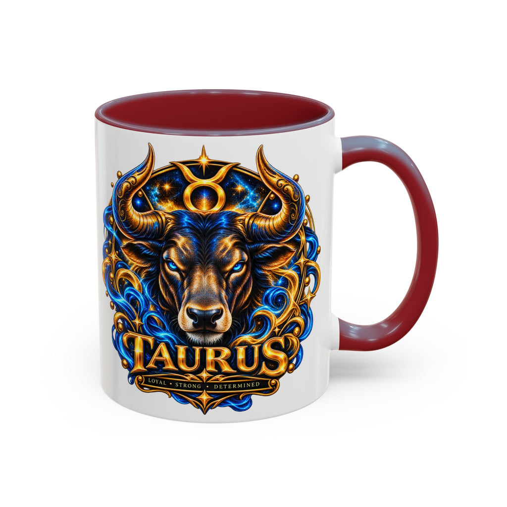Taurus Coffee Mug — Zodiac Bull Accent Mug (11/15oz)