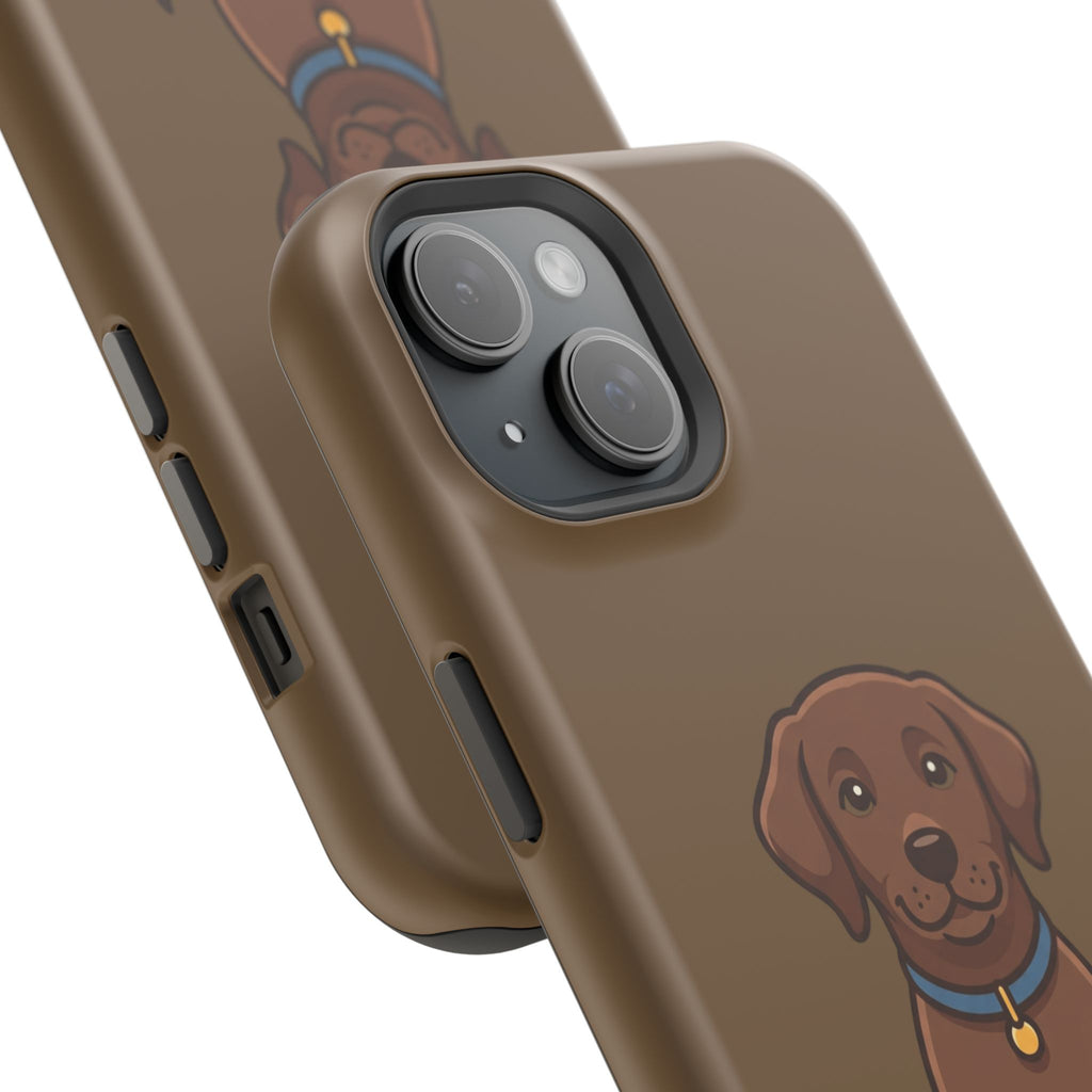Chocolate Labrador Phone Case — Cute Dog Impact‑Resistant iPhone Cover