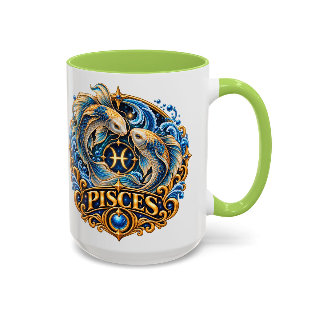 Pisces Zodiac Coffee Mug — Decorative Accent Astrology Mug (11/15oz)
