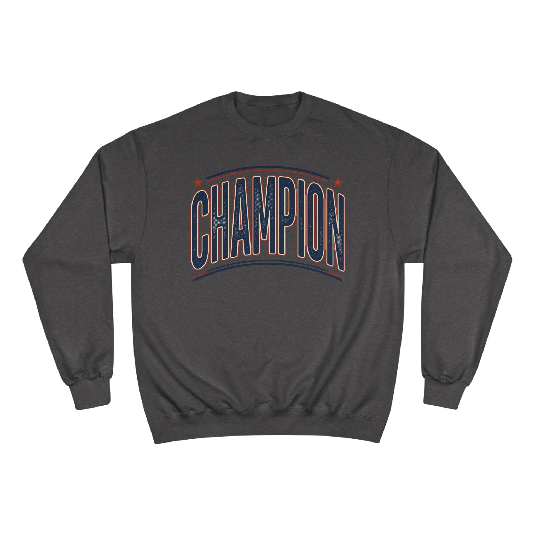 Champion Graphic Sweatshirt — Retro Arch Lettering Pullover