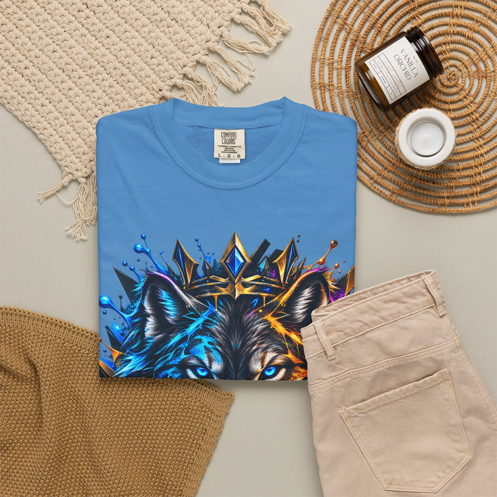 Wolf Head Graphic T-Shirt — Colorful Splash Art Tee