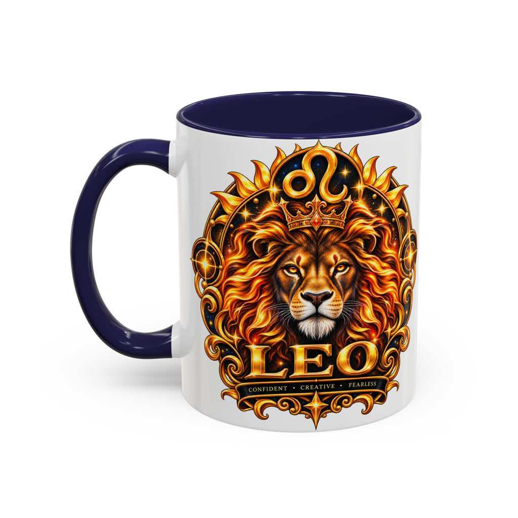 Leo Zodiac Lion Coffee Mug — Astrological Birthday Gift (11/15oz)
