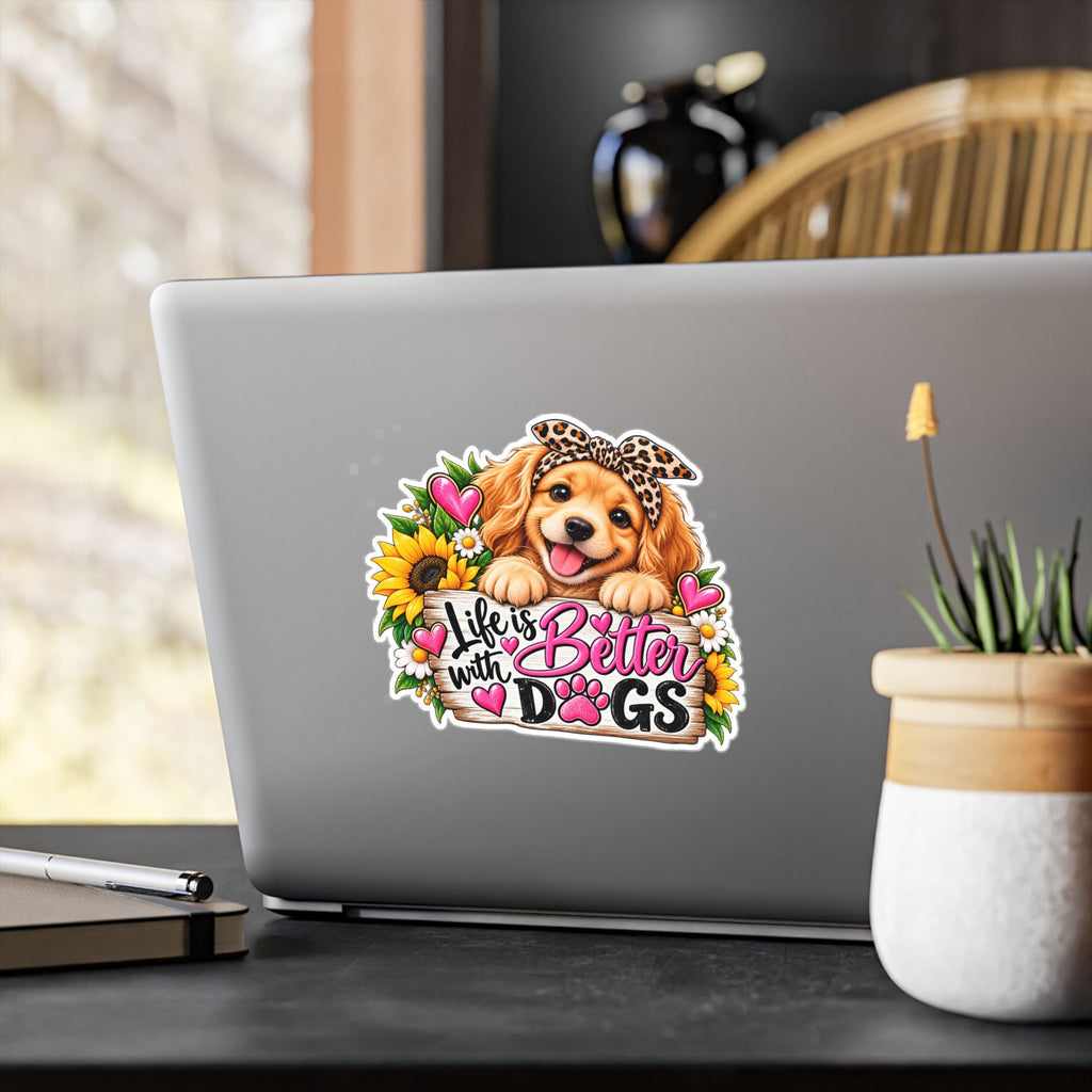 Life Is Better With Dogs Vinyl Decals