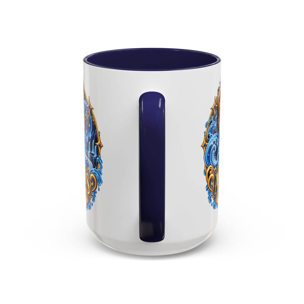 Aquarius Zodiac Coffee Mug — Illustrated Water Bearer Astrology Gift (11/15oz)