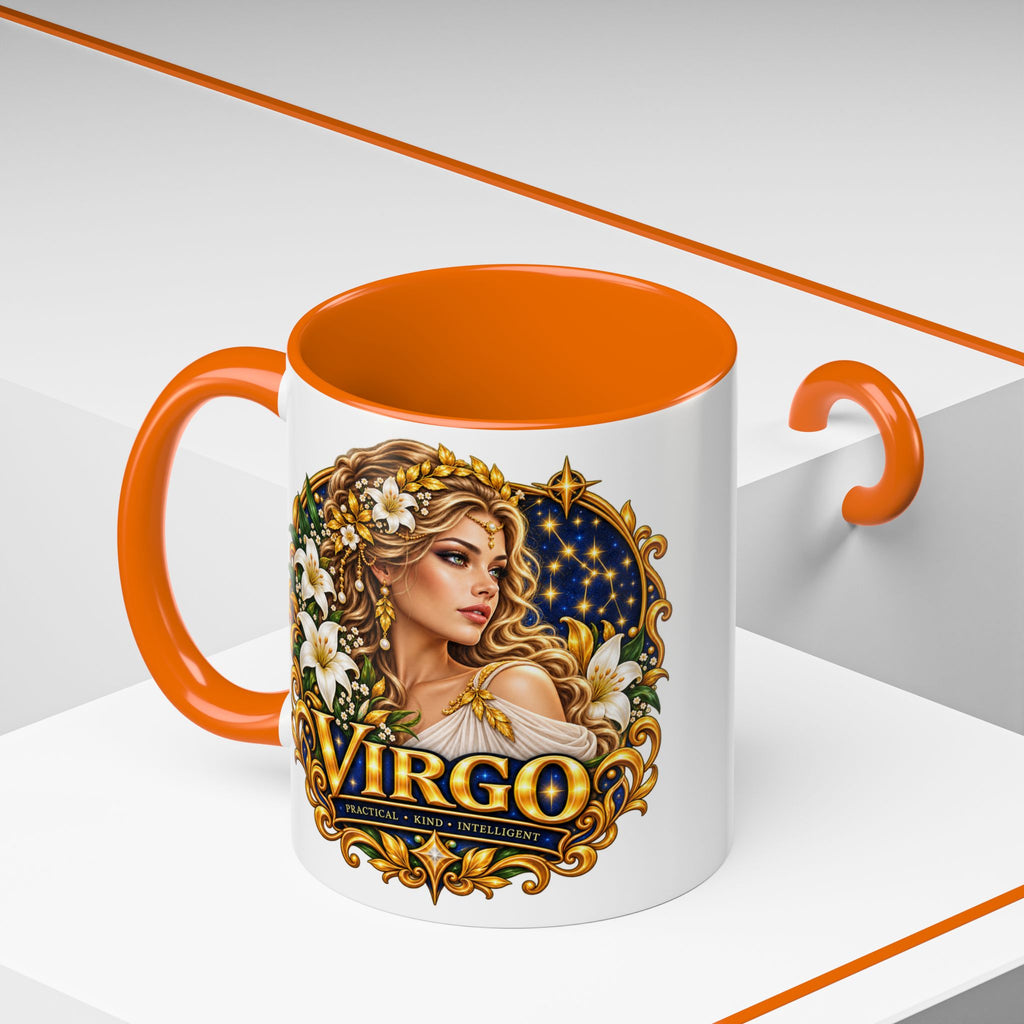 Virgo Zodiac Coffee Mug — Astrology Gift Mug (11/15oz)