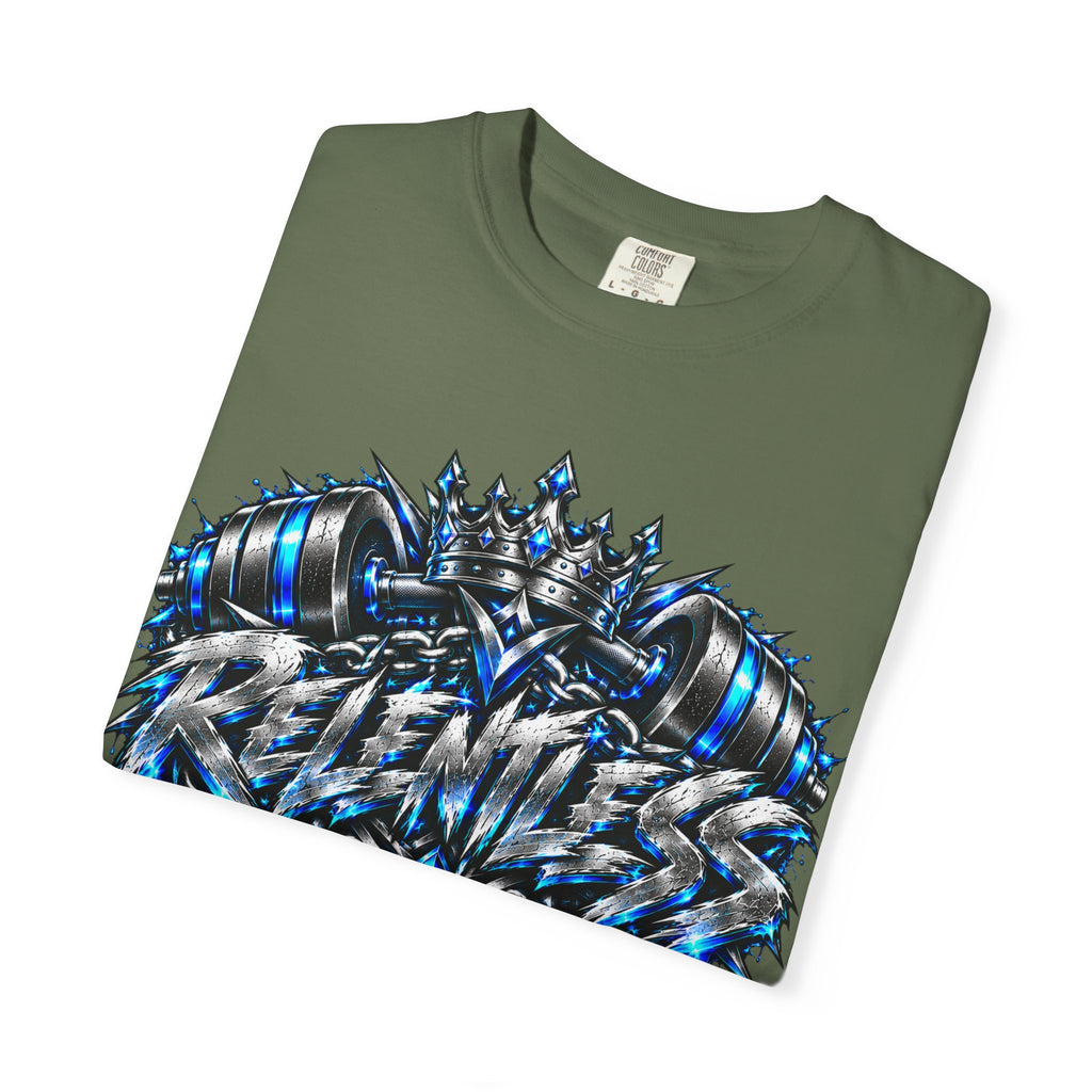 T-Shirt — Metallic Crown Graffiti Heart Graphic Tee