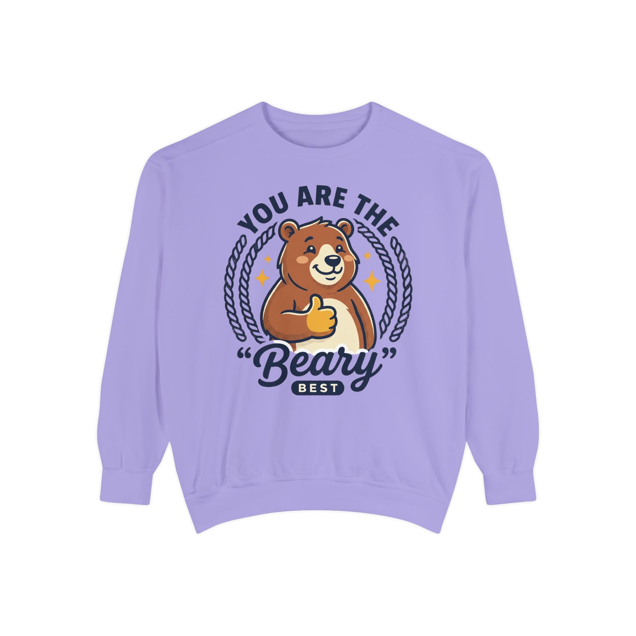 You Are The Beary Best Sweatshirt — Cute Thumbs-Up Bear Graphic