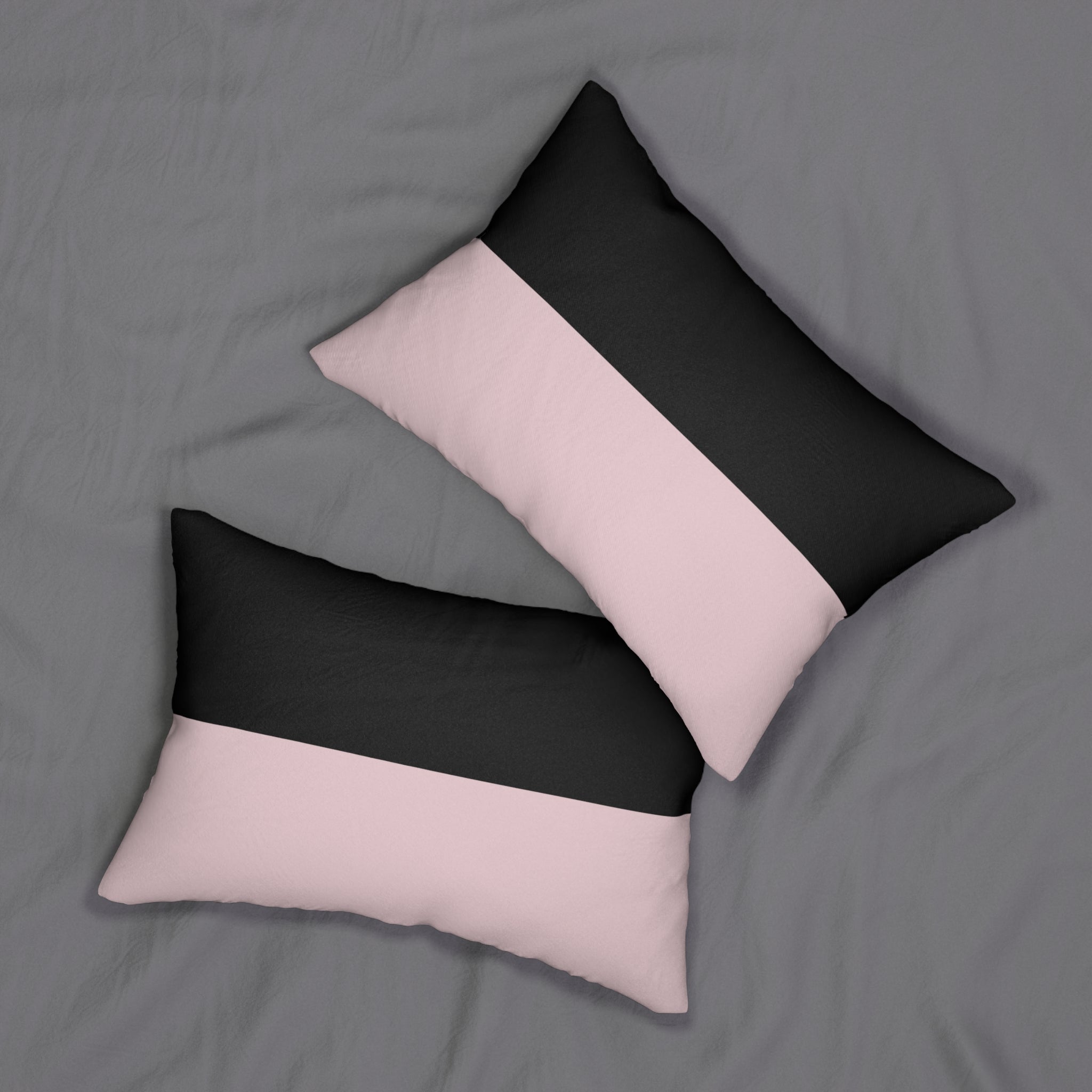 Black/Pink Lumbar Pillow