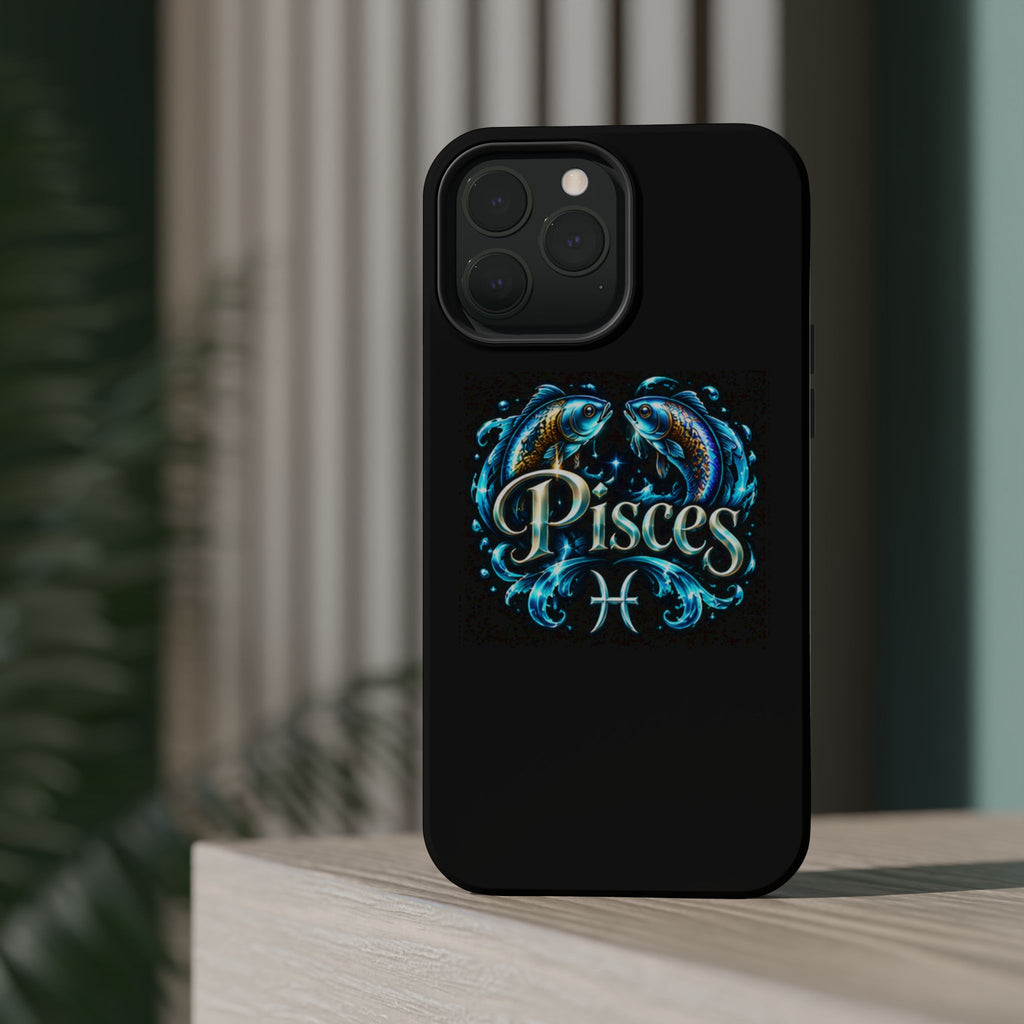 Pisces Magnetic Impact-Resistant Phone Case — Zodiac Fish Astrology Design
