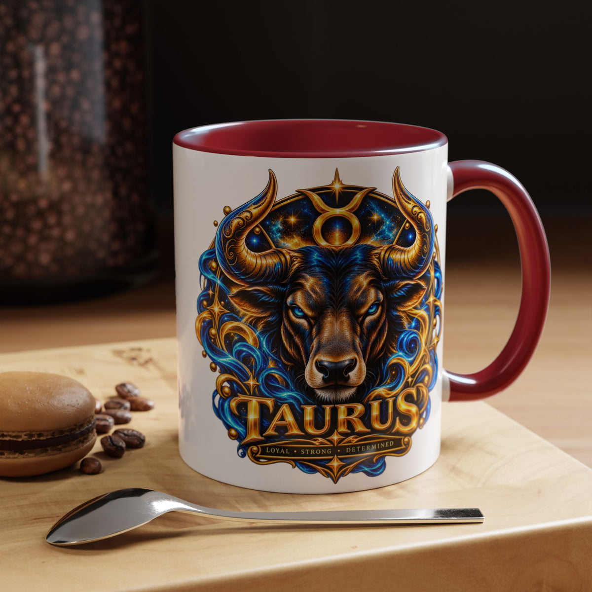 Taurus Coffee Mug — Zodiac Bull Accent Mug (11/15oz)