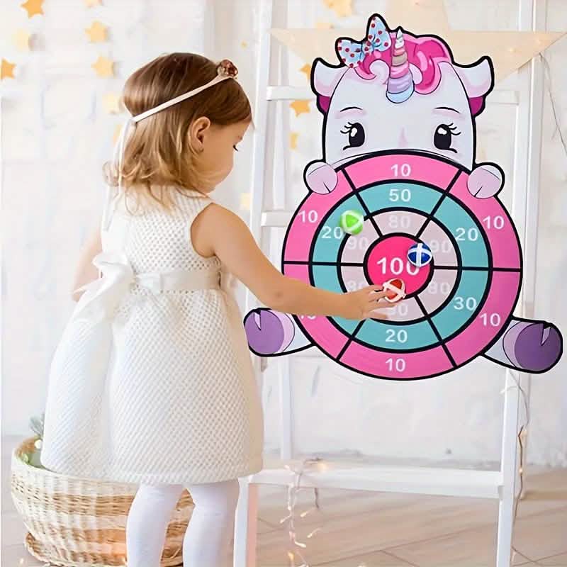 Colorful Sticky Ball Toss Game - Elephant, Unicorn or Dinosaur