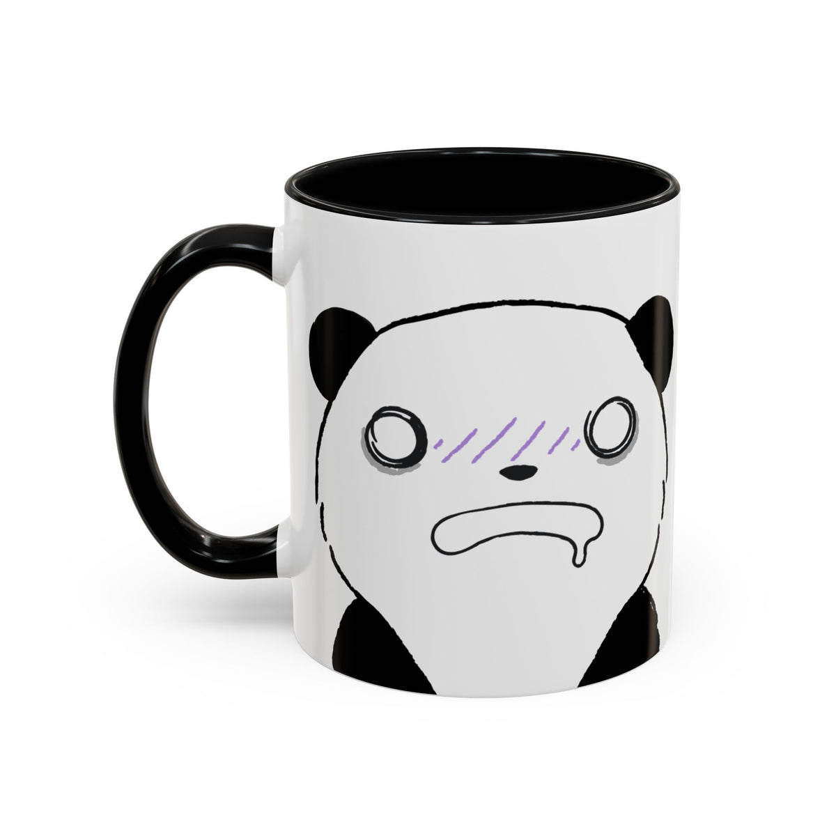 Just Give Me My Coffee!!! Accent Mug — Panda Coffee Lover Gift (11/15oz)