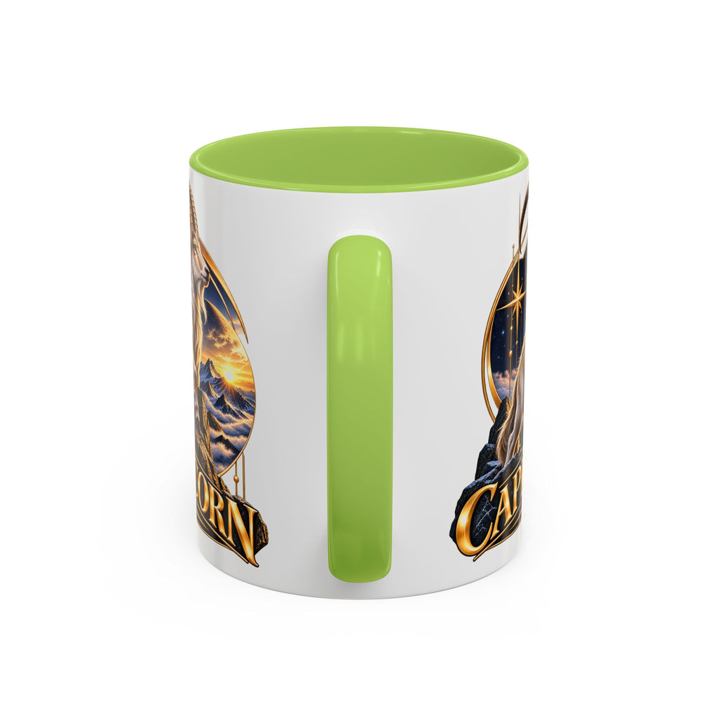 Capricorn Zodiac Coffee Mug — Astrological Goat Accent Mug (11/15oz)