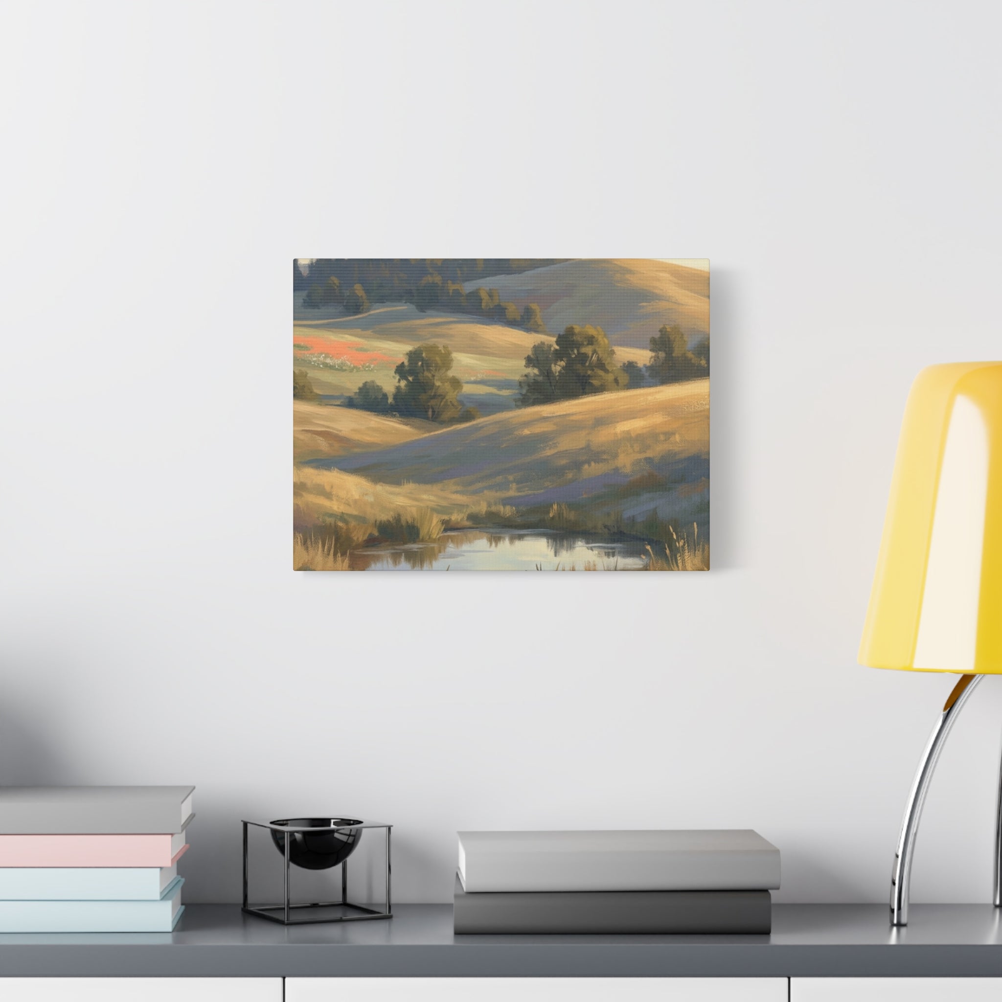 Coastal Cliff Canvas Wall Art — Lone Pine Seascape Matte Stretched Print