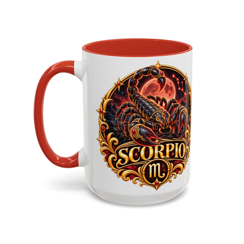 Scorpio Zodiac Coffee Mug — Bold Scorpion Astrology Design (11/15oz)