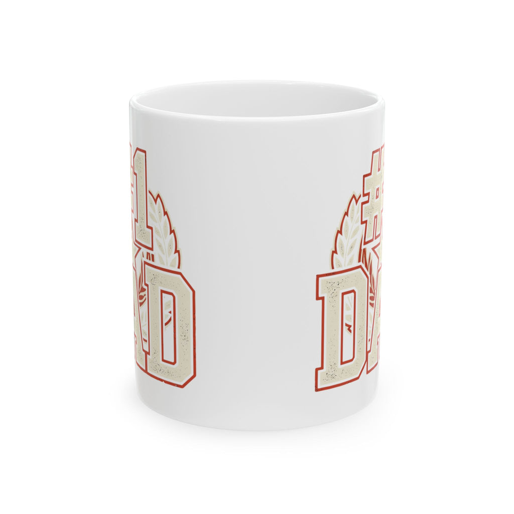 #1 Dad Mug | Vintage Athletic DAD Ceramic Mug