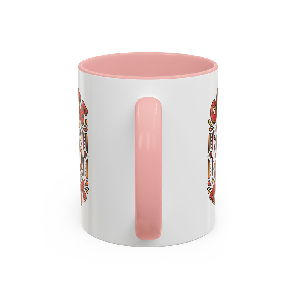 Coffee Addict Accent Mug — "Coffee Power" Retro Coffee Lover Gift (11oz/15oz)