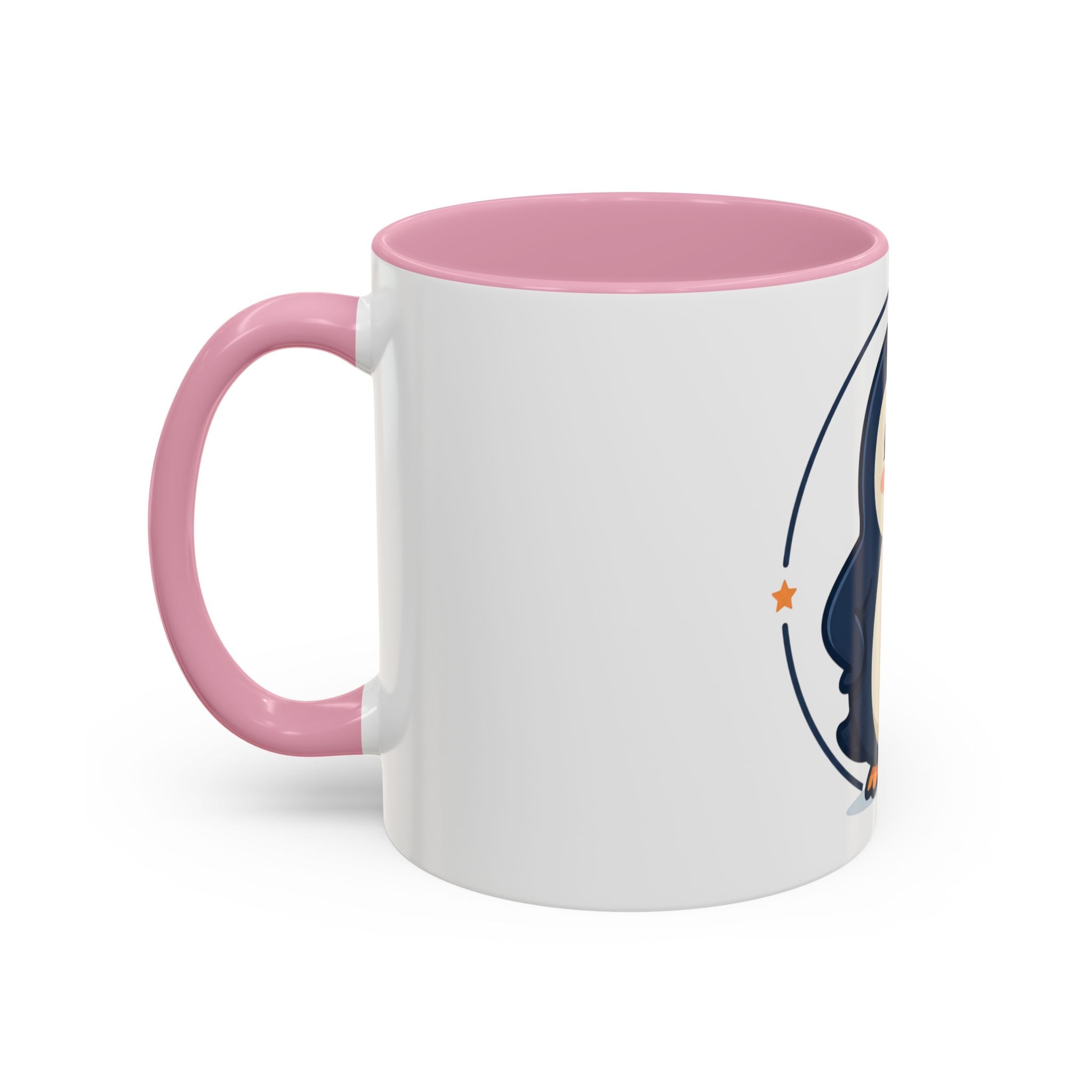 Cute Waving Penguin Mug | 11oz or 15oz Colorful Ceramic