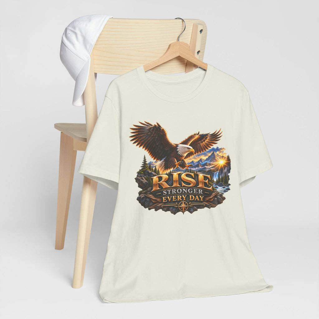 Rise Stronger Every Day Eagle T-Shirt — Inspirational Outdoors Graphic Tee