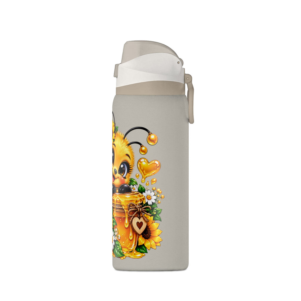 Bee and Sunflower Insulated Water Bottle